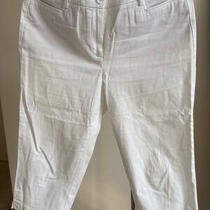 Talbots Crisp White Capris